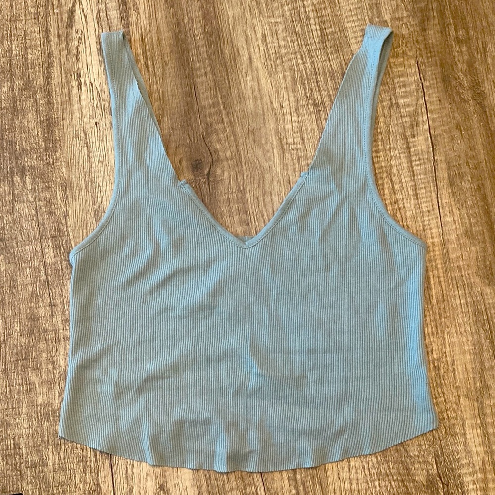 BDG like new crop light blue tank
